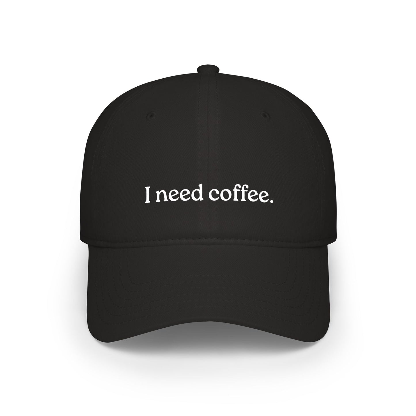 GA- I Need Coffee Baseball Cap – Low Profile Dad Hat