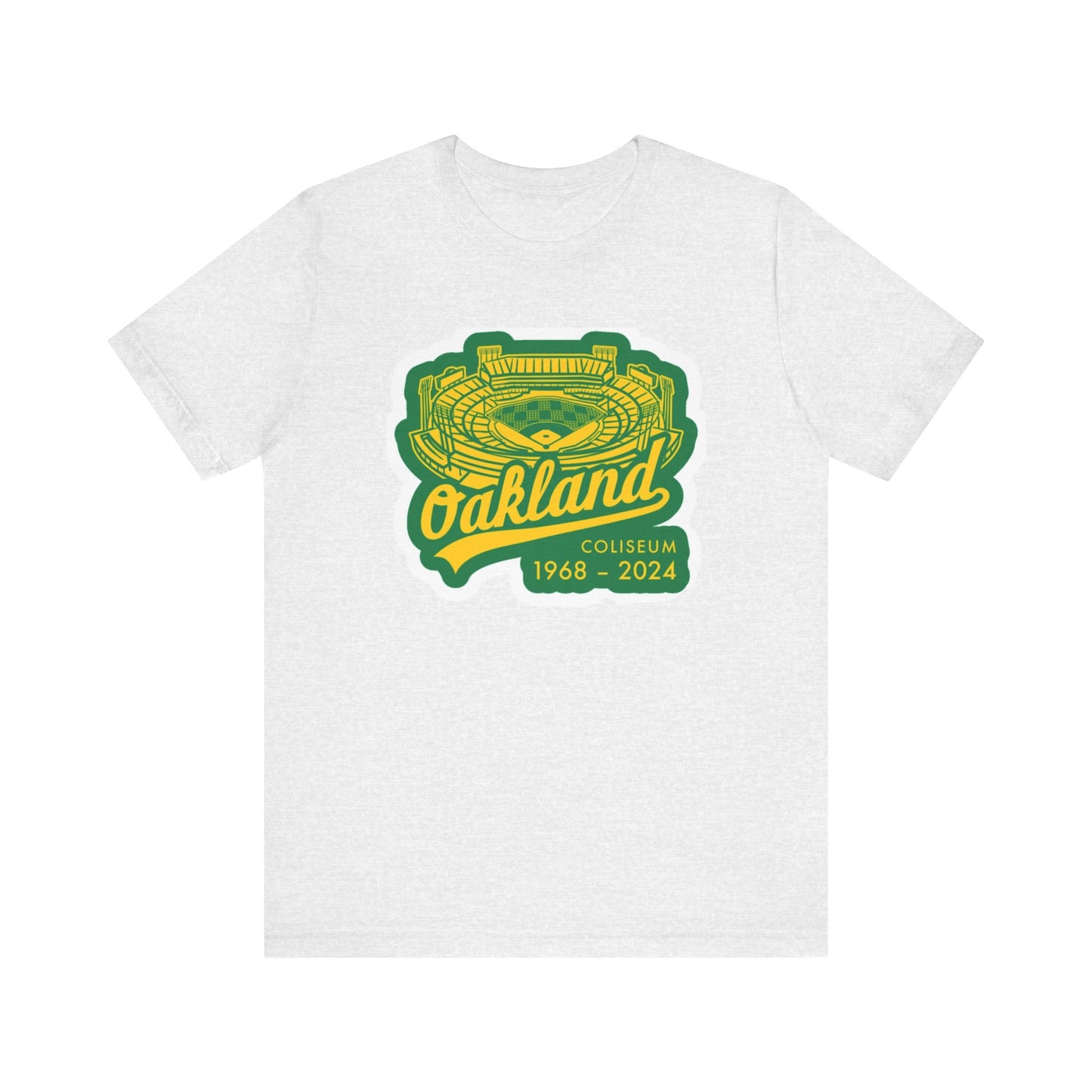 OAK- Oakland Coliseum Tribute Tee | Unisex Jersey Short Sleeve T-Shirt | Sports Apparel, Gift for Fans, 1968-2024 Commemoration, [...]
