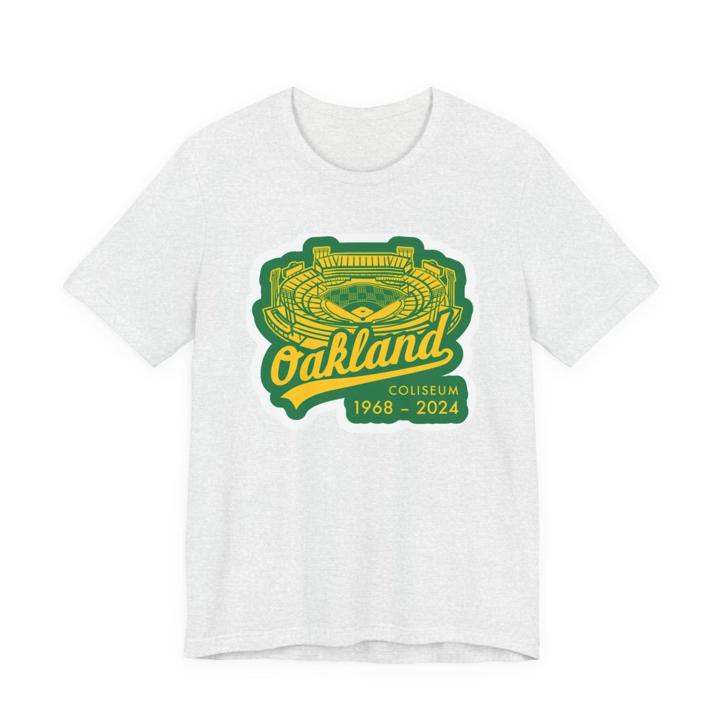 OAK- Oakland Coliseum Tribute Tee | Unisex Jersey Short Sleeve T-Shirt | Sports Apparel, Gift for Fans, 1968-2024 Commemoration, [...]