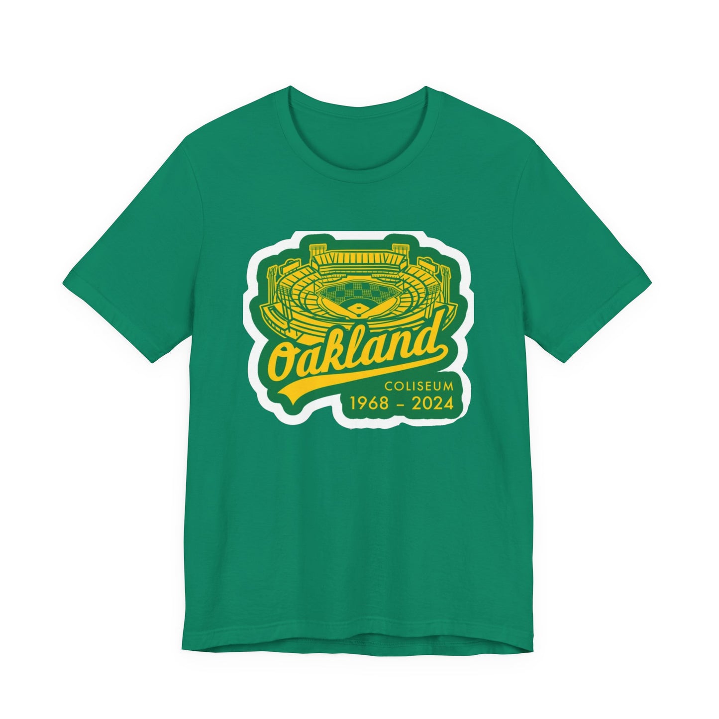 OAK- Oakland Coliseum Tribute Tee | Unisex Jersey Short Sleeve T-Shirt | Sports Apparel, Gift for Fans, 1968-2024 Commemoration, [...]