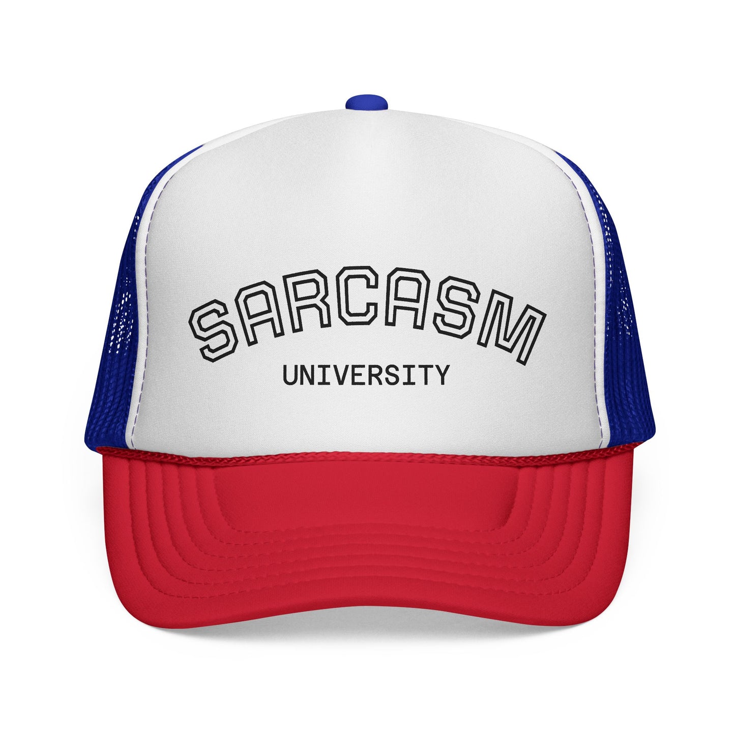 GA- Trucker Cap — "Sarcasm University" Embroidered Mesh Hat