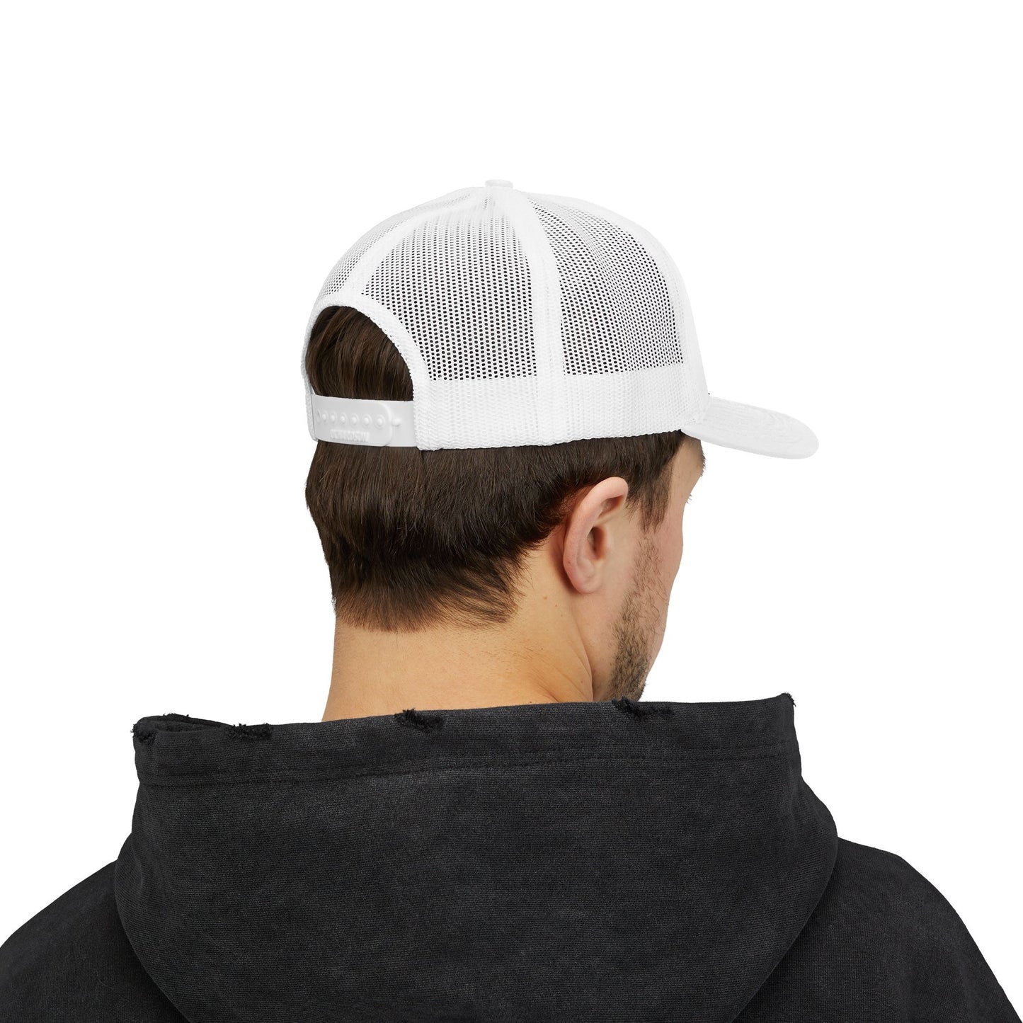 C- Blessed Trucker Cap — Embroidered 'BLESSED' Snapback Hat