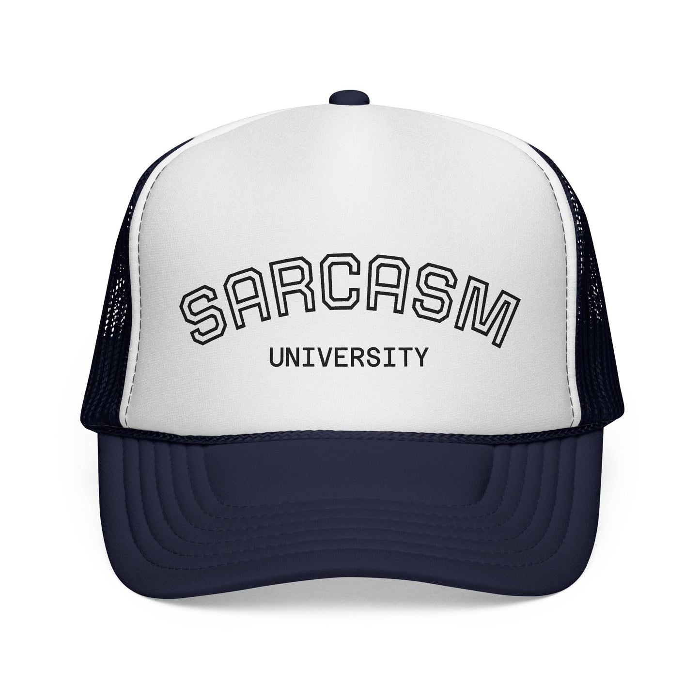GA- Trucker Cap — "Sarcasm University" Embroidered Mesh Hat