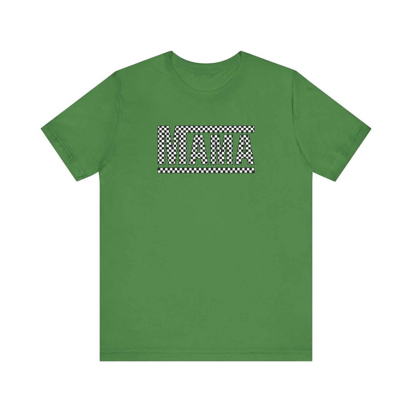 M- MAMA CHECKERED Jersey Short Sleeve Tee