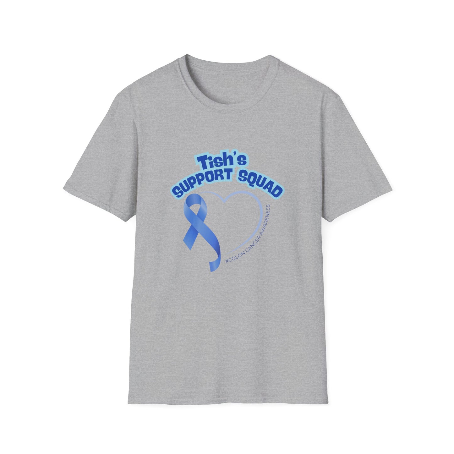 Tish's Support Squad T-Shirt - Team Spirit, Gift for Caregivers, Fundraising, Awareness Events, Motivational Apparel