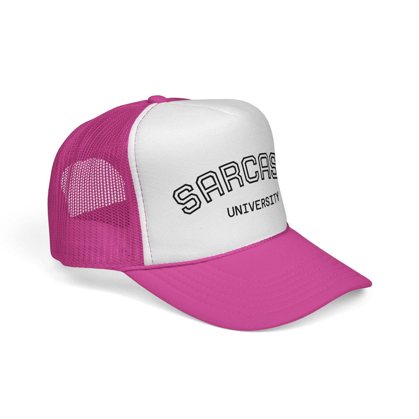 GA- Trucker Cap — "Sarcasm University" Embroidered Mesh Hat
