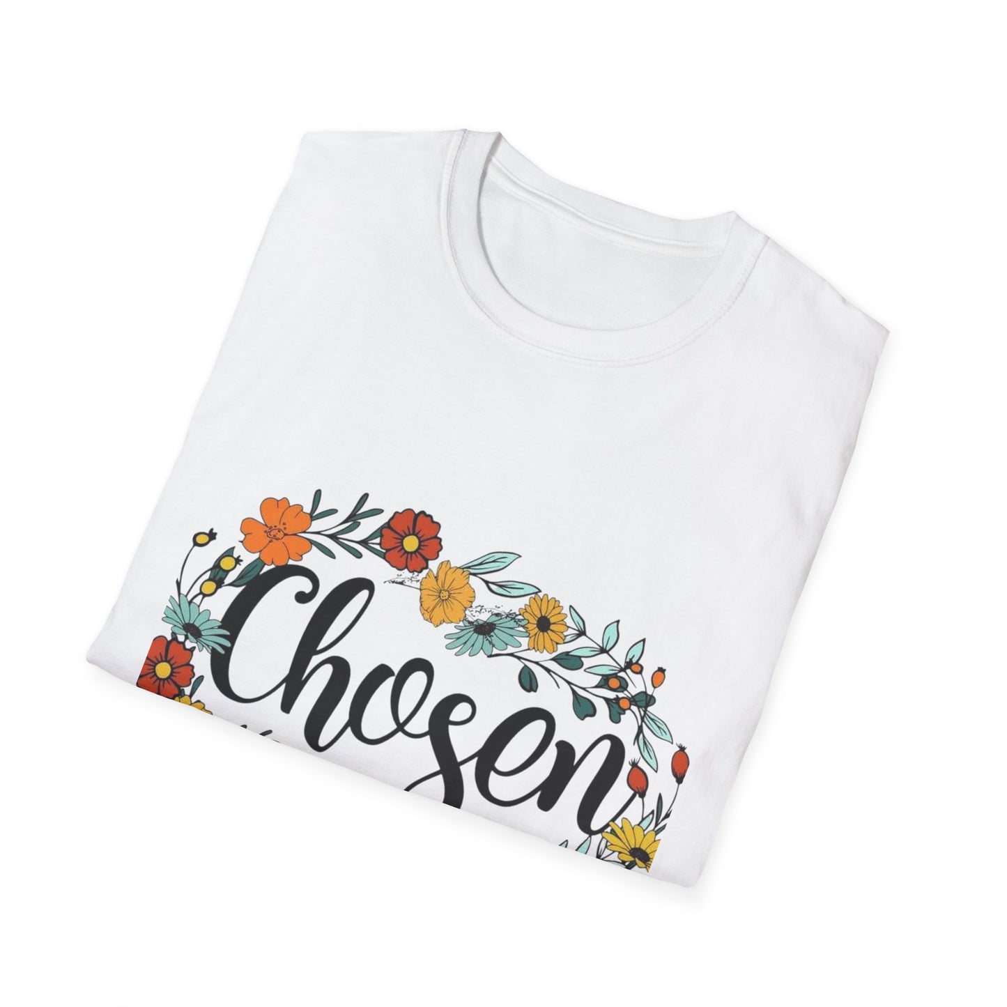 C- Chosen Floral T-Shirt — 1 Peter 2:9 Christian Tee