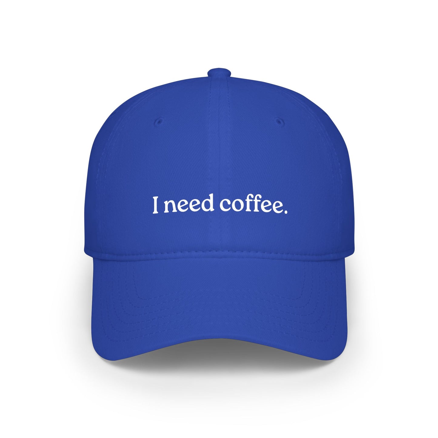 GA- I Need Coffee Baseball Cap – Low Profile Dad Hat