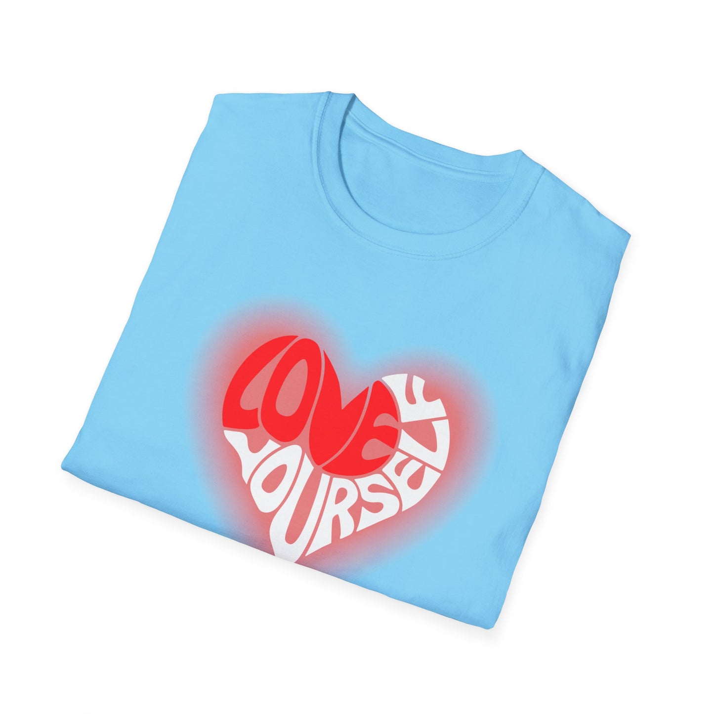 LOVE- Love Yourself Unisex Softstyle T-Shirt - Positive Vibe Tee