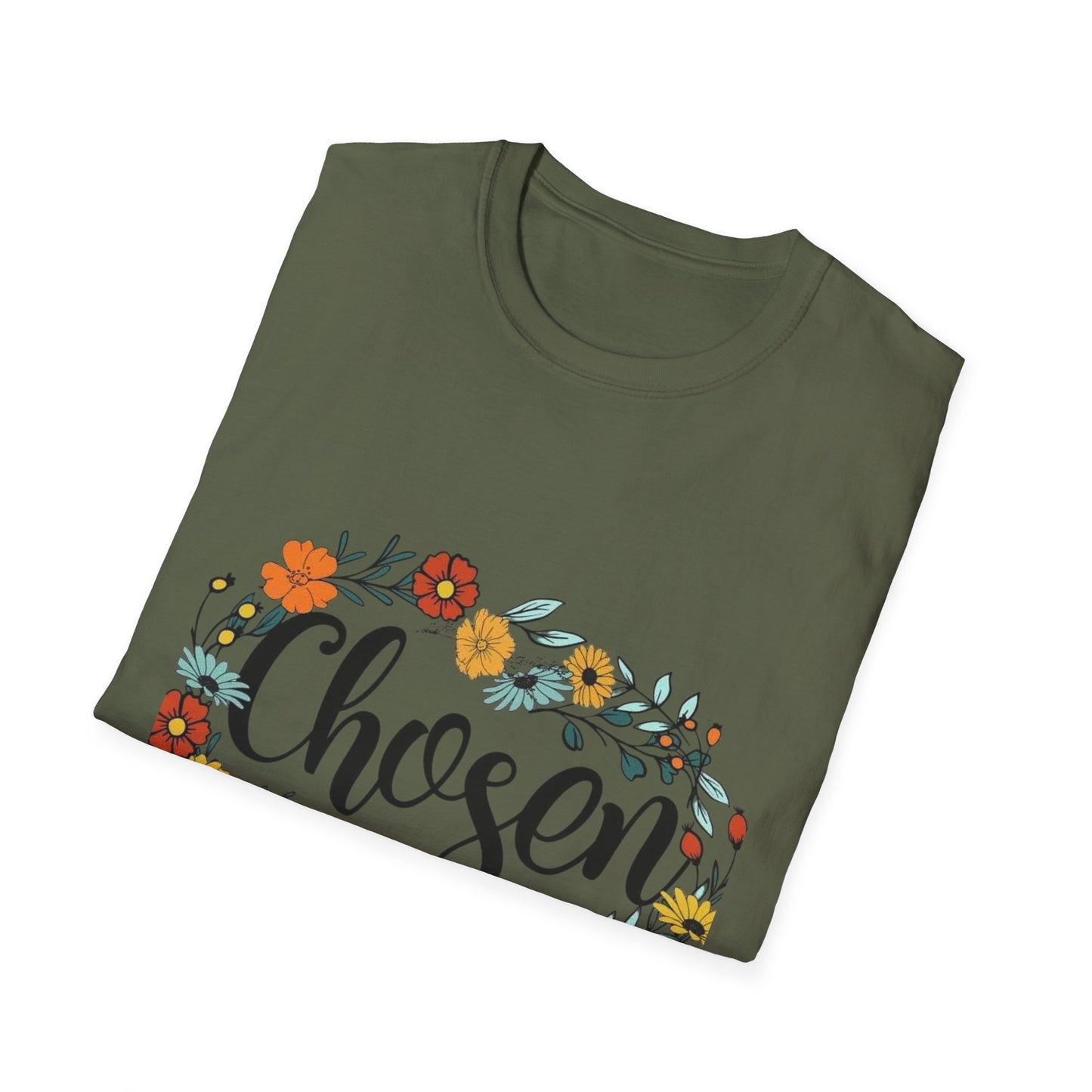 C- Chosen Floral T-Shirt — 1 Peter 2:9 Christian Tee