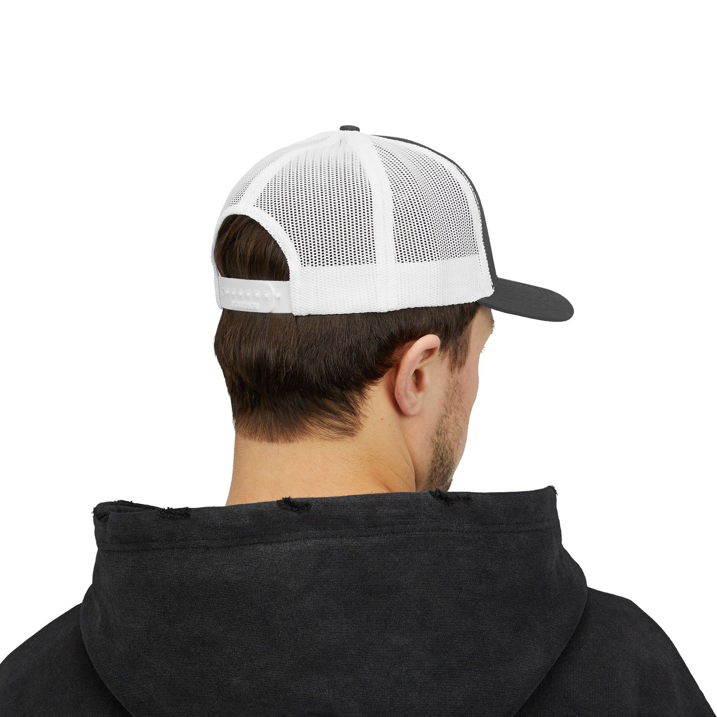 C- Blessed Trucker Cap — Embroidered 'BLESSED' Snapback Hat