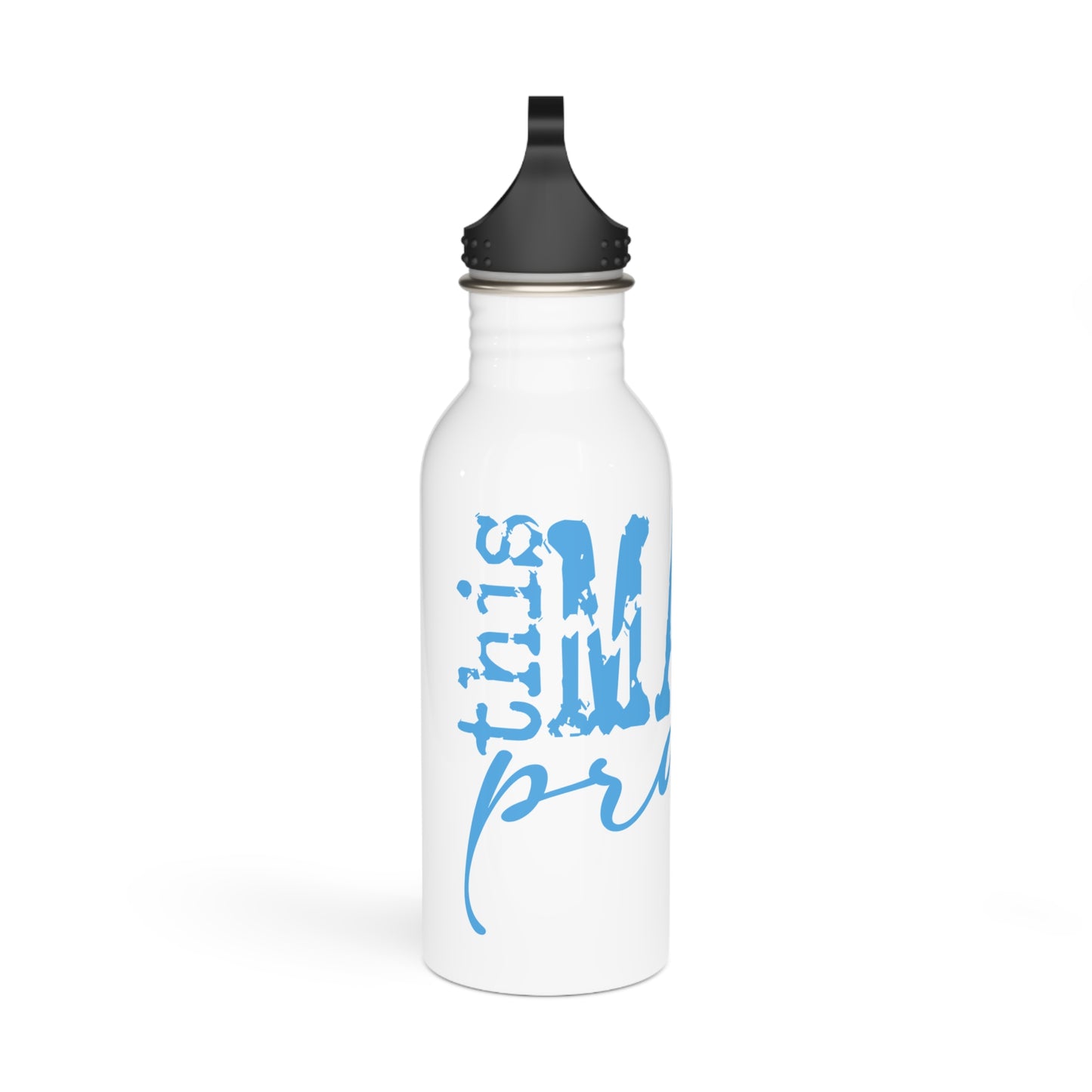 C- Water Bottle — Mama Pray Script Stainless Steel Bottle
