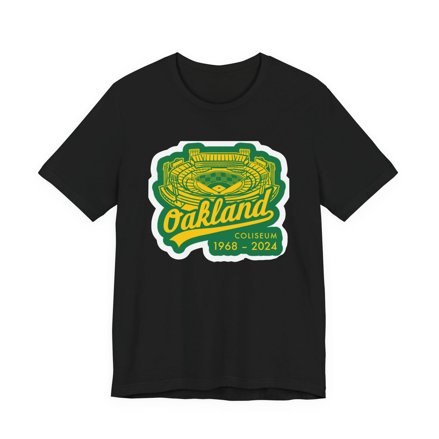 OAK- Oakland Coliseum Tribute Tee | Unisex Jersey Short Sleeve T-Shirt | Sports Apparel, Gift for Fans, 1968-2024 Commemoration, [...]