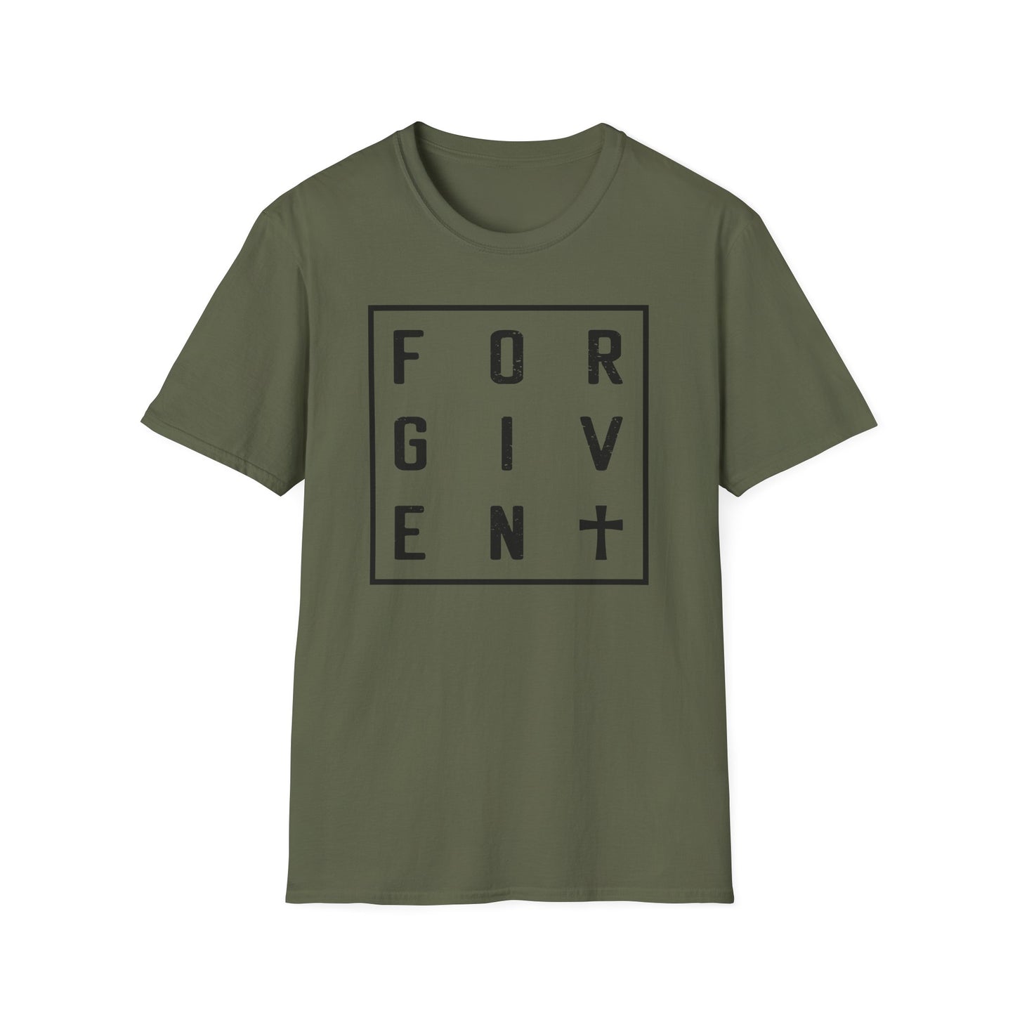 C - Forgiven T-Shirt, Unisex Tee, Motivational Shirt for Everyday Wear, Thoughtful Gift, Spiritual Apparel