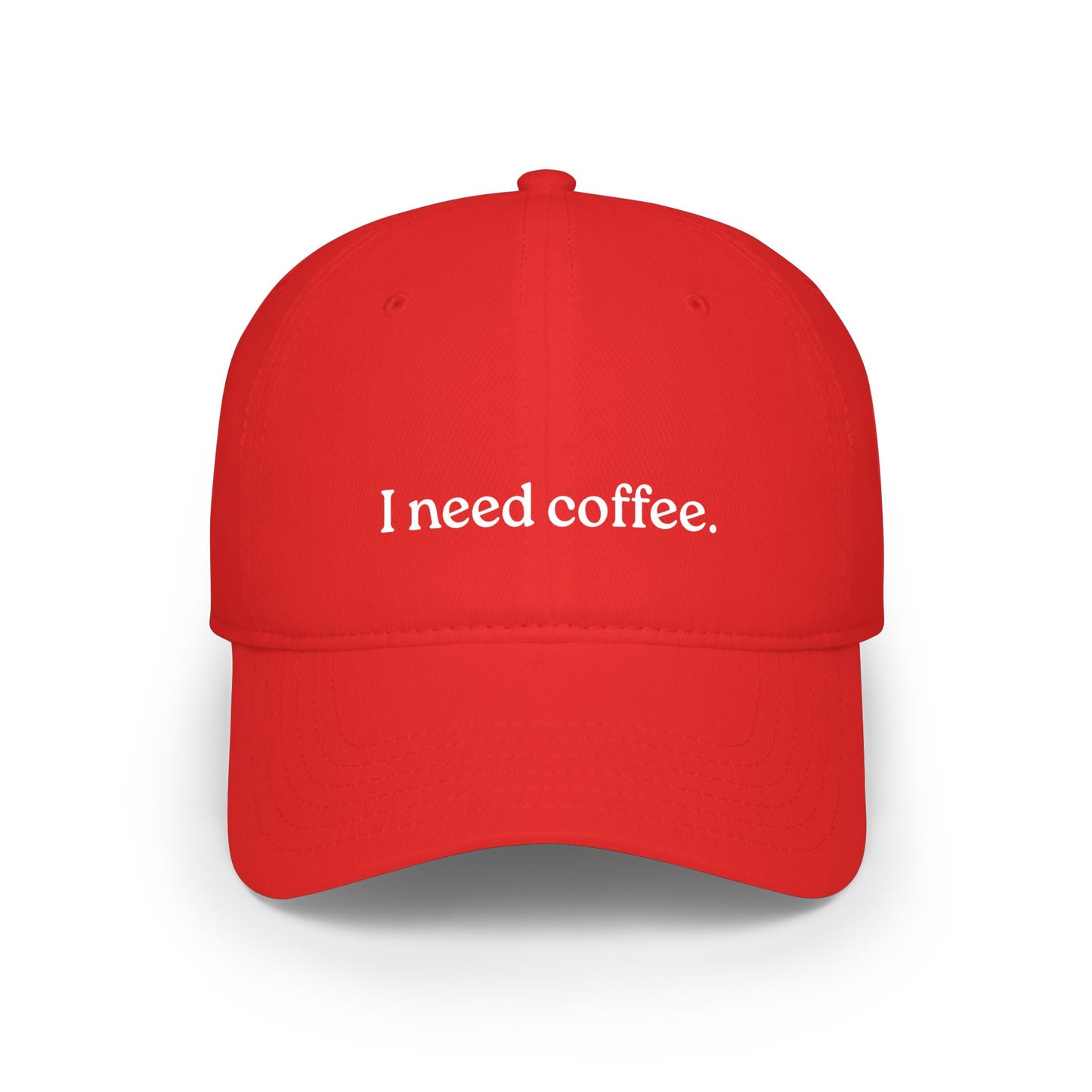 GA- I Need Coffee Baseball Cap – Low Profile Dad Hat
