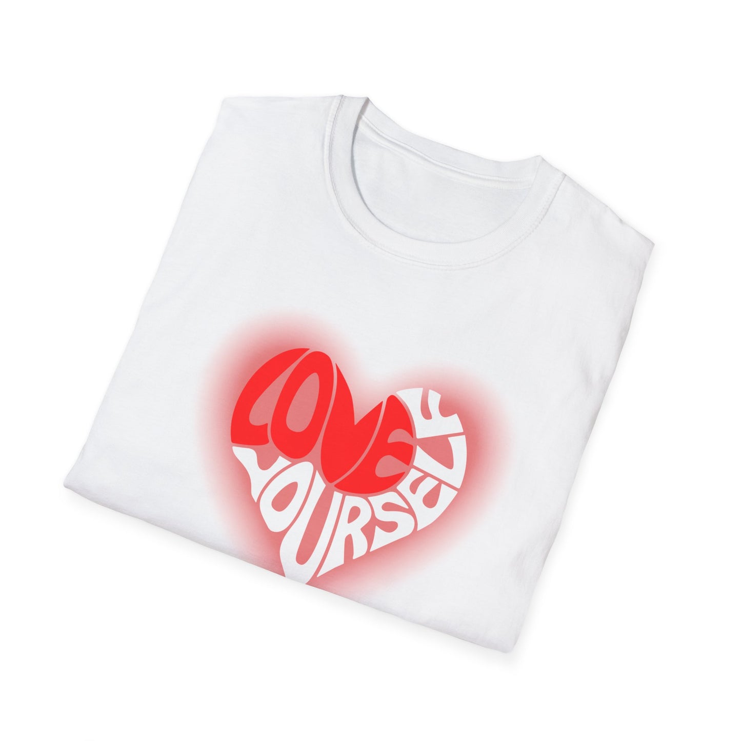 LOVE- Love Yourself Unisex Softstyle T-Shirt - Positive Vibe Tee