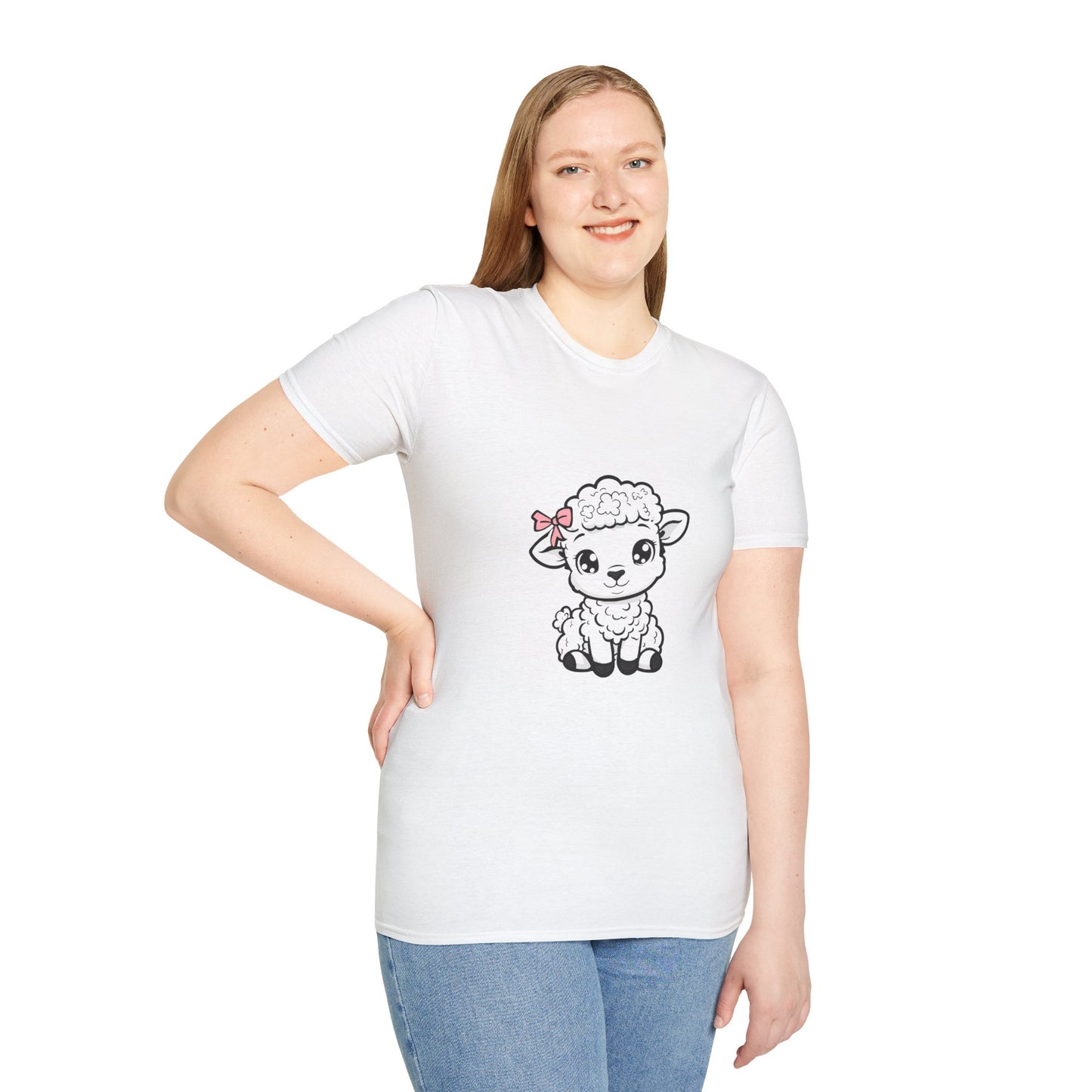 E- Cute Little Lamb Softstyle T-Shirt
