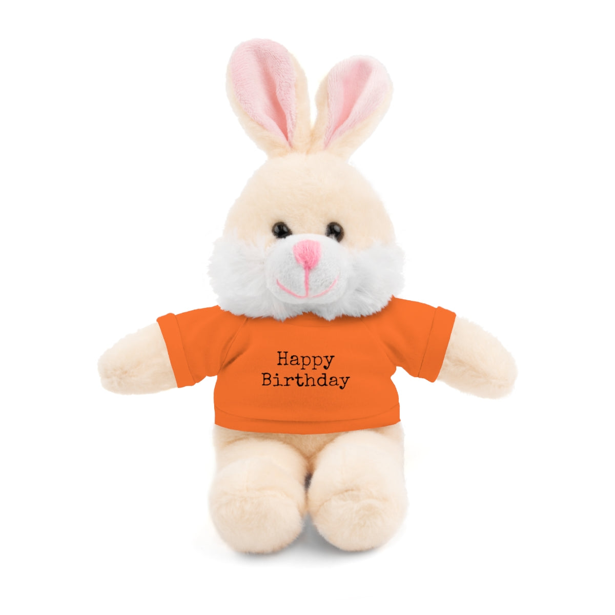 SA- Happy Birthday Black Font Stuffed Animals with Tee