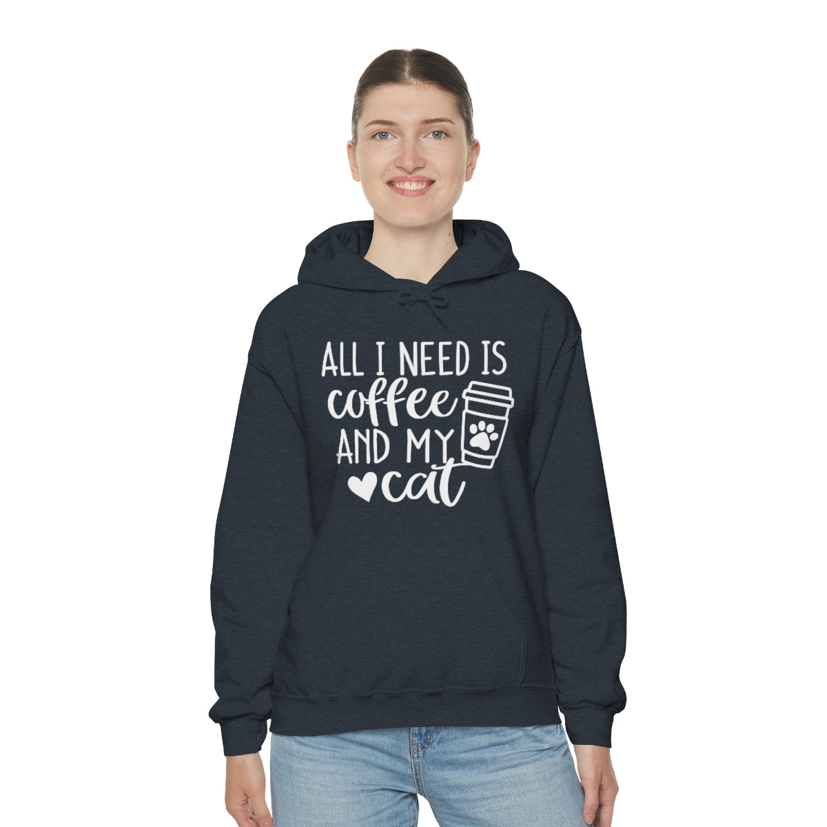 P- All I Need Is Coffee and My Cat Hoodie