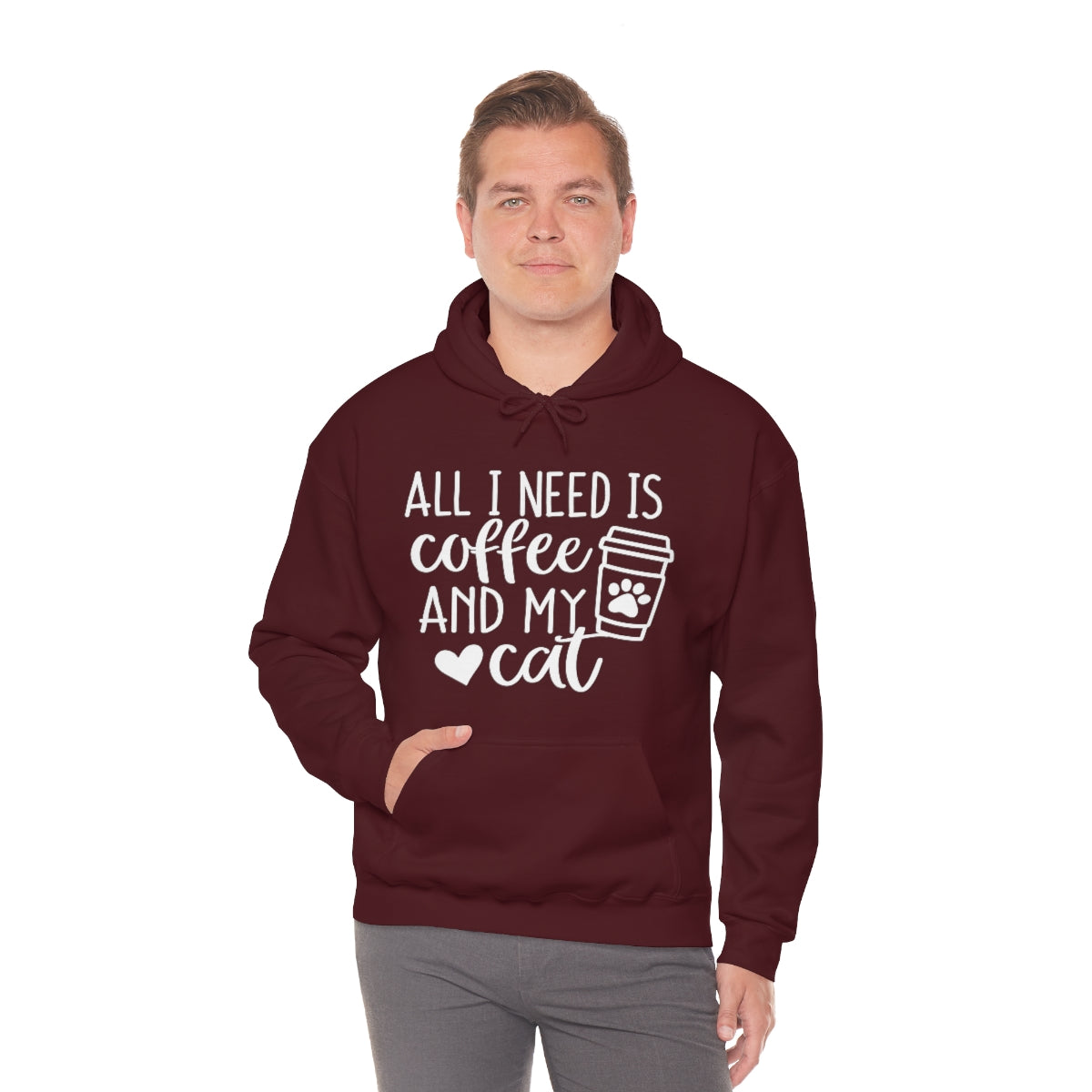P- All I Need Is Coffee and My Cat Hoodie