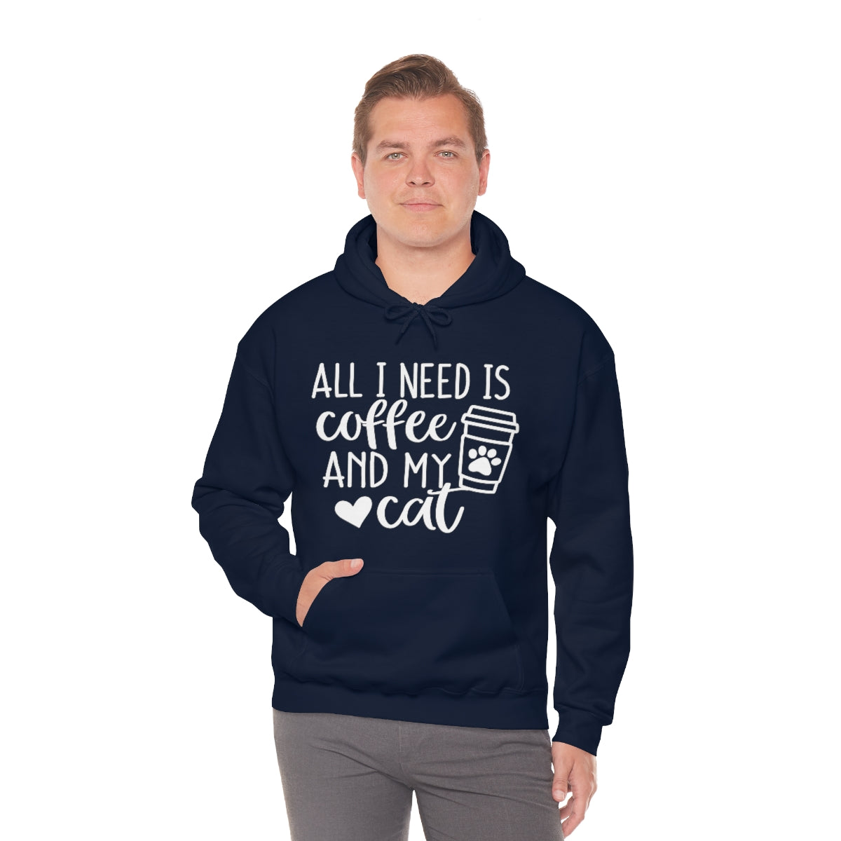 P- All I Need Is Coffee and My Cat Hoodie