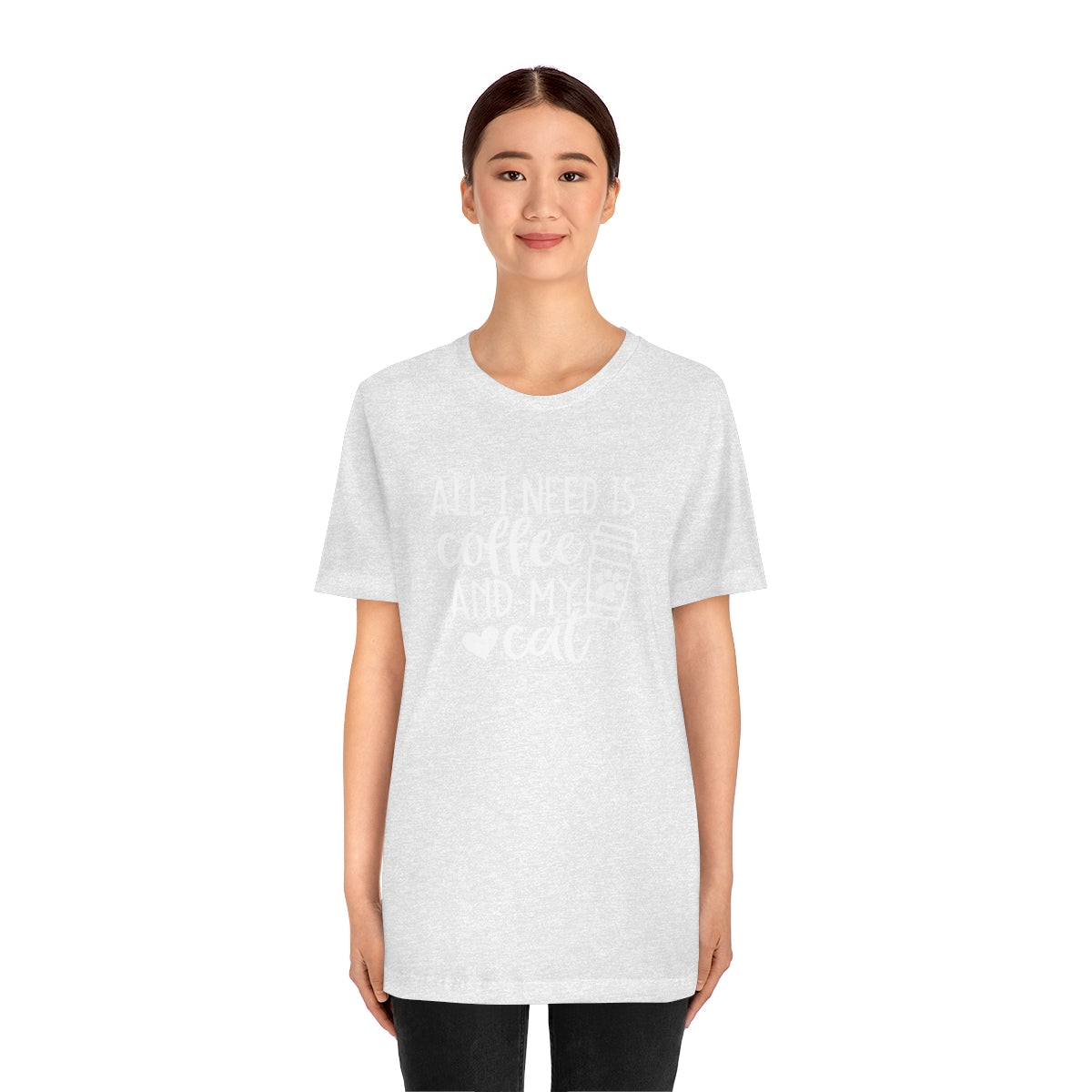 P- All I Need is Coffee and My Cat Tee