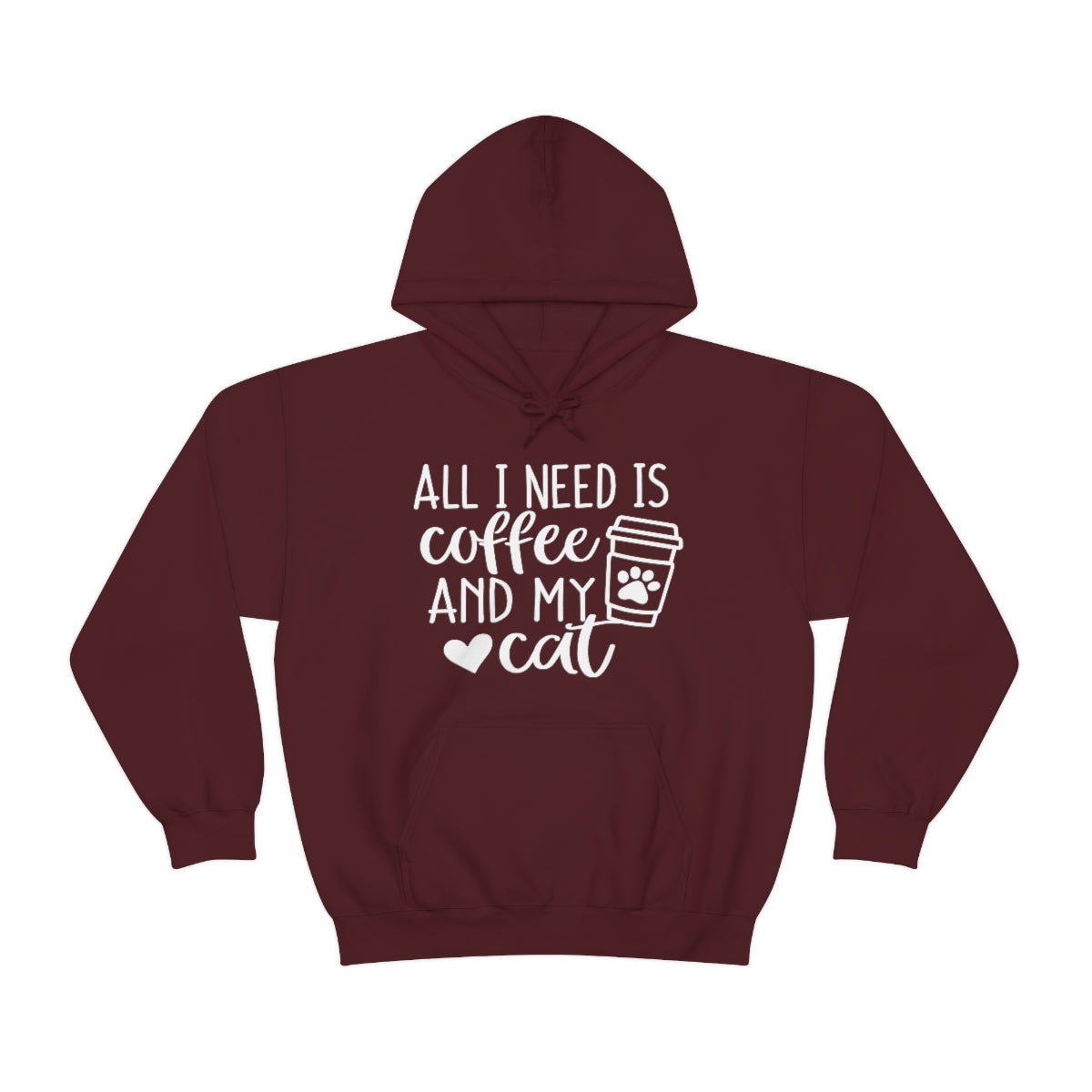 P- All I Need Is Coffee and My Cat Hoodie
