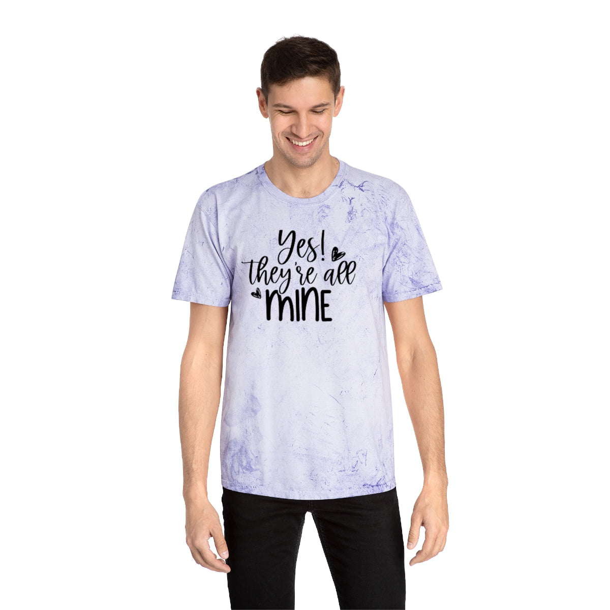 M- Yes They're All Mine Color Blast Tee