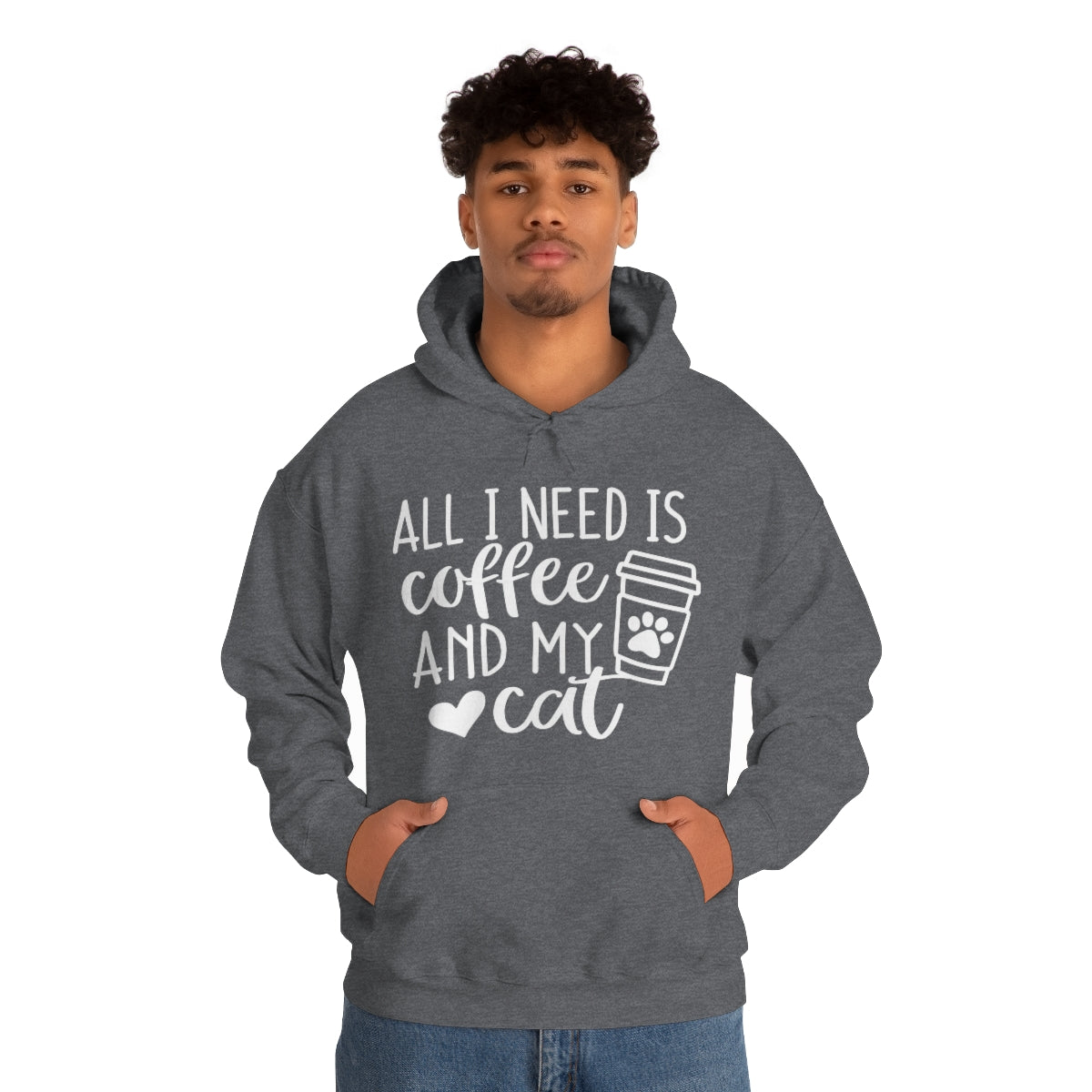 P- All I Need Is Coffee and My Cat Hoodie