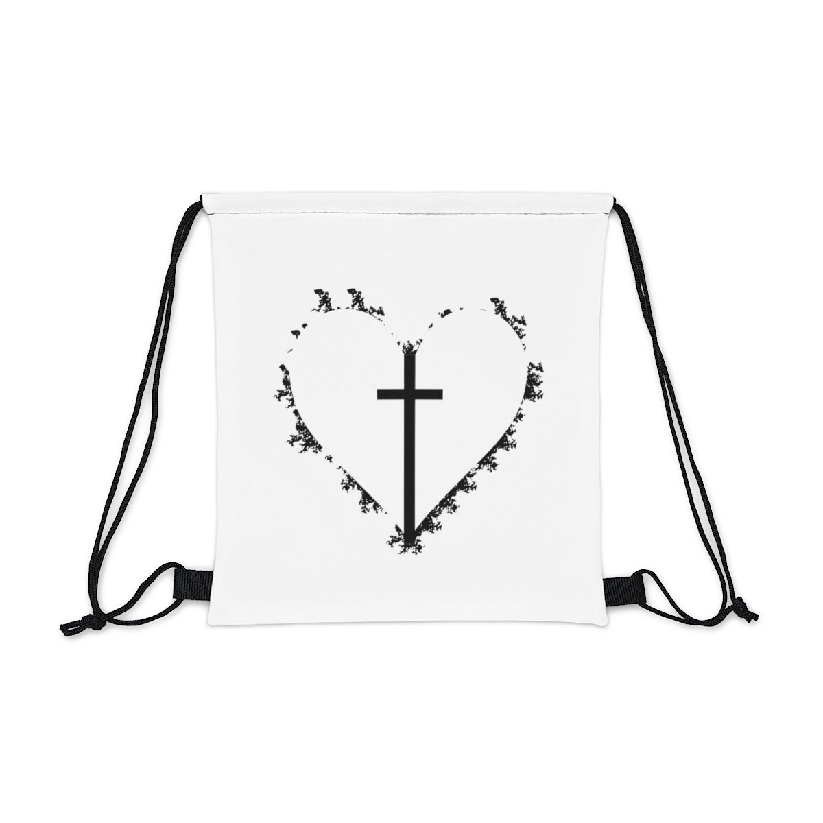 C- Love Jesus Drawstring Bag