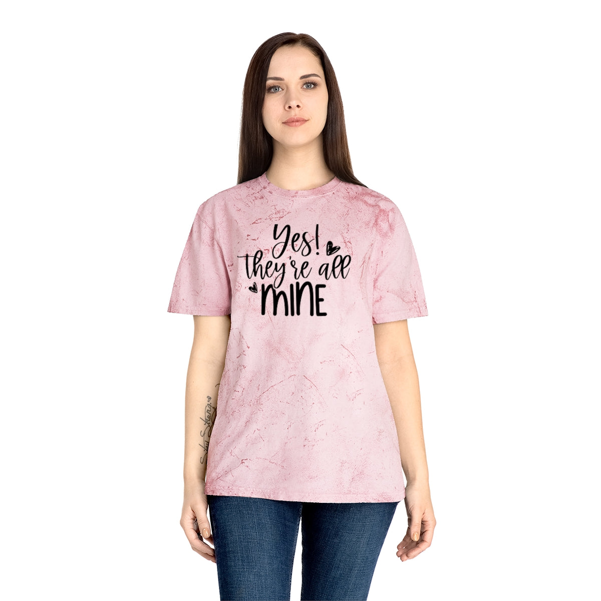 M- Yes They're All Mine Color Blast Tee