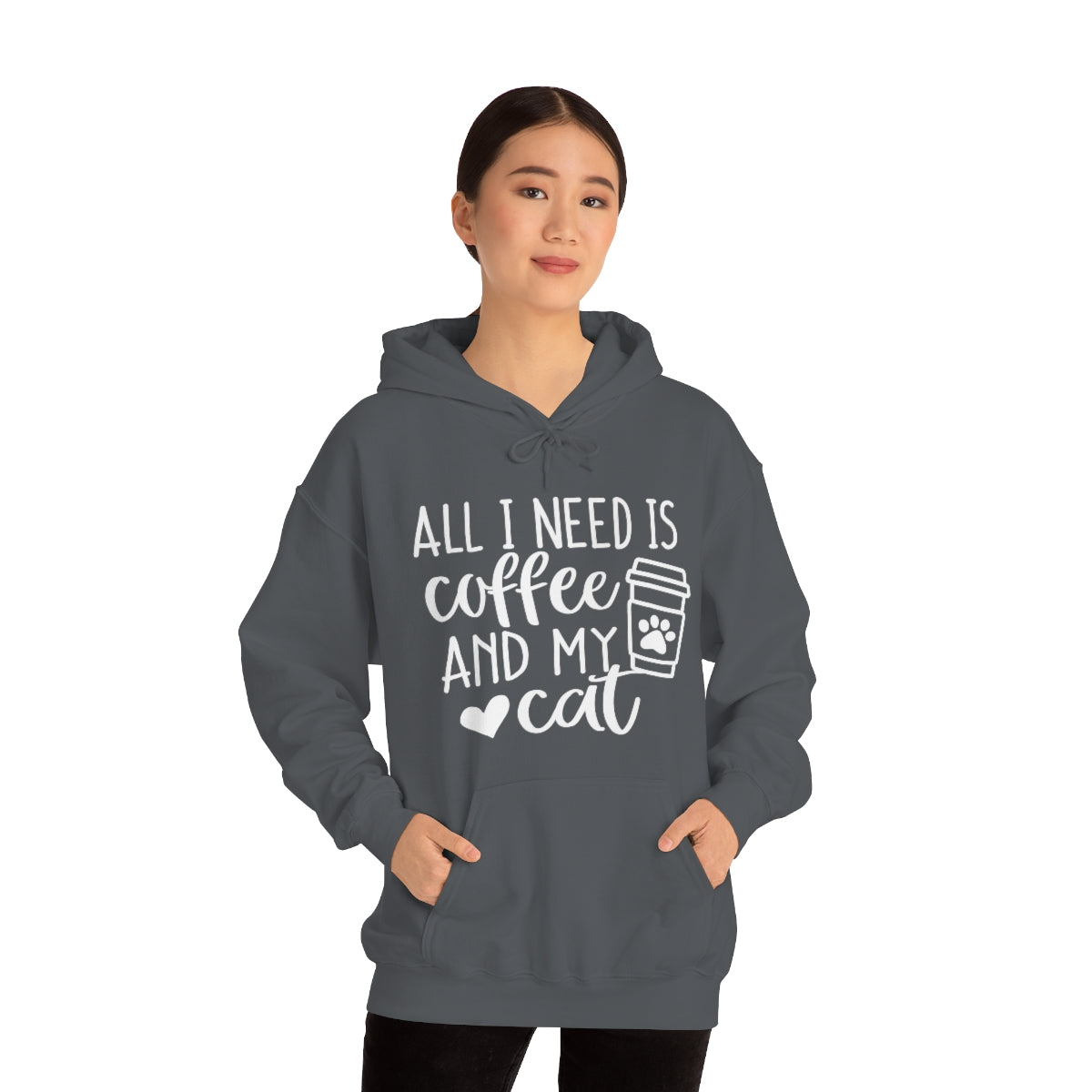 P- All I Need Is Coffee and My Cat Hoodie