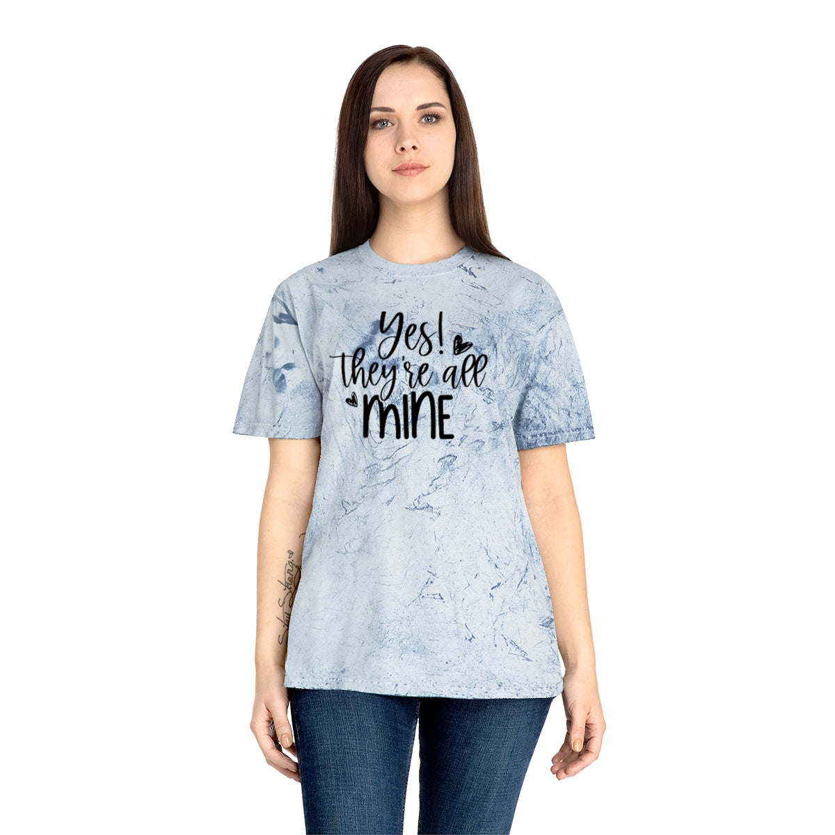 M- Yes They're All Mine Color Blast Tee