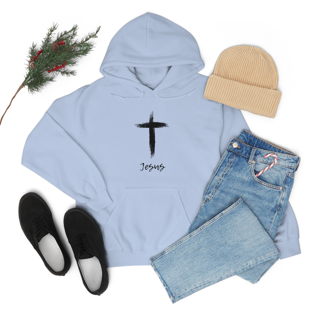 C- Jesus Cross Hoodie