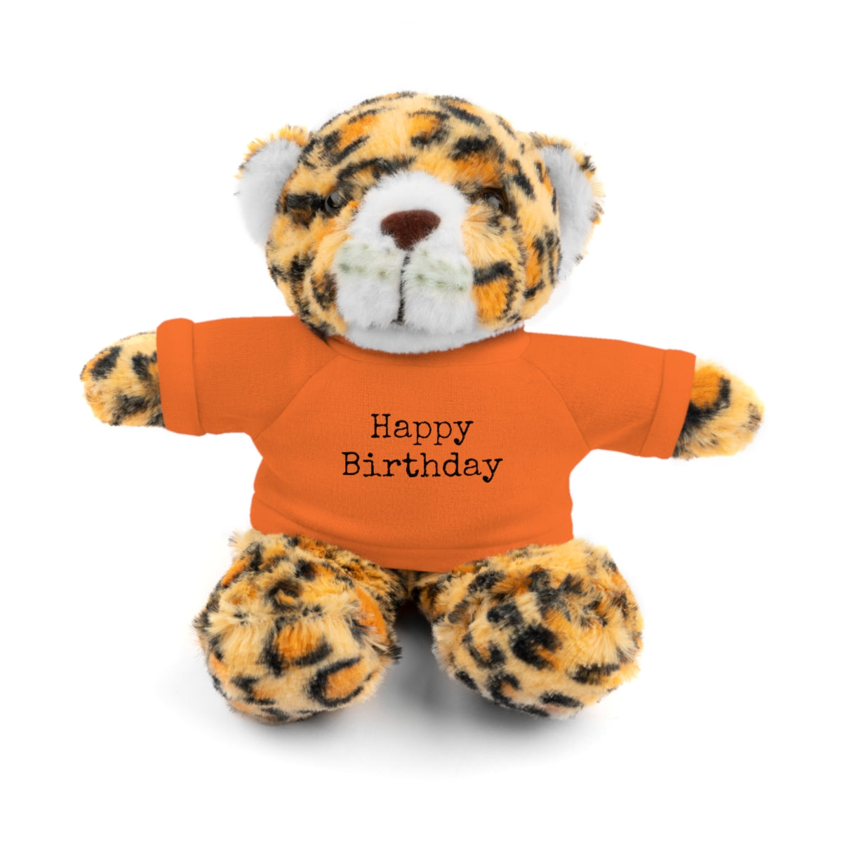 SA- Happy Birthday Black Font Stuffed Animals with Tee