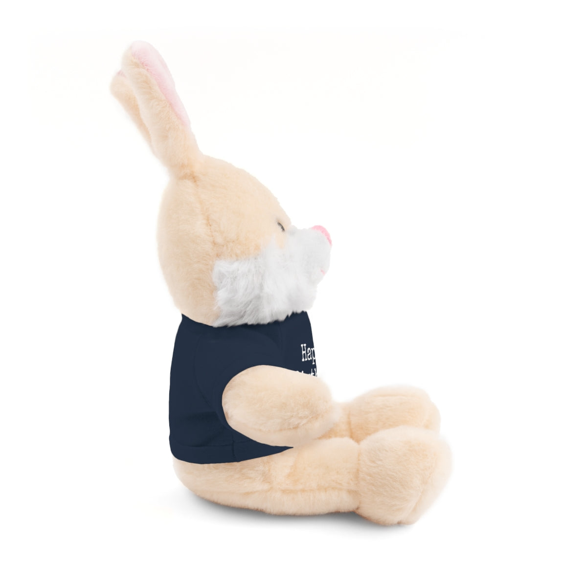 SA- Happy Birthday White Font Stuffed Animals with Tee