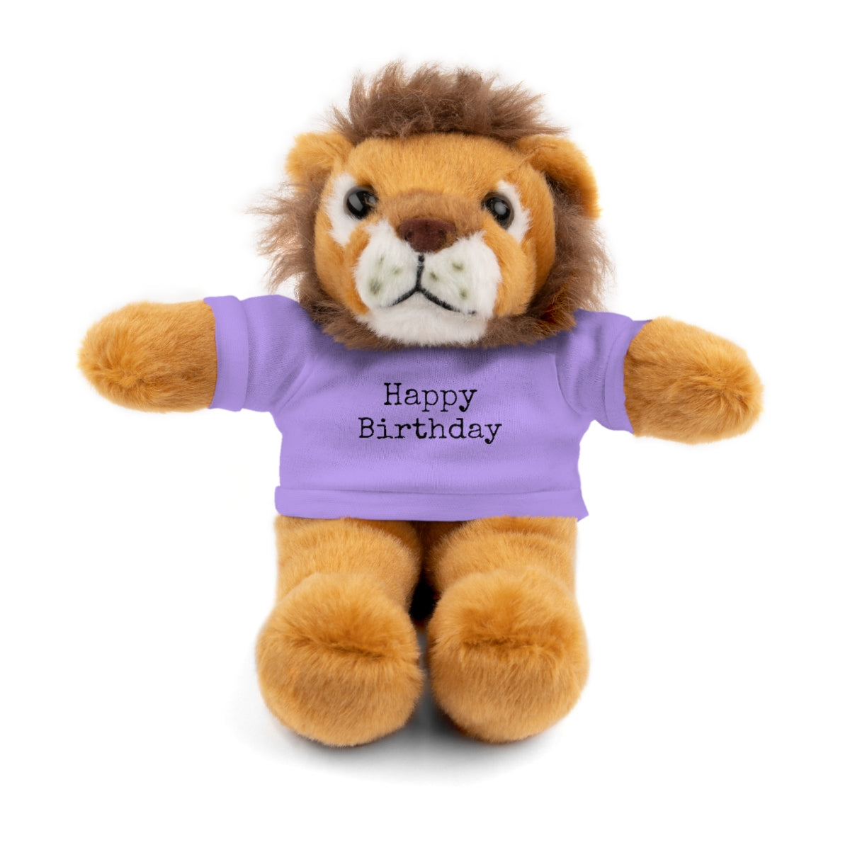 SA- Happy Birthday Black Font Stuffed Animals with Tee