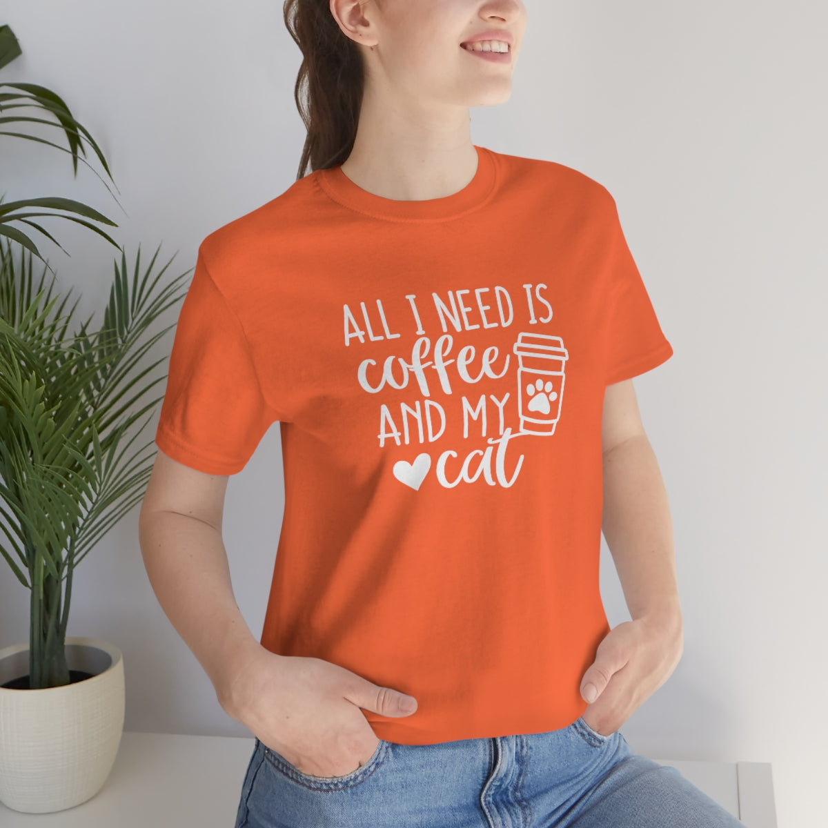 P- All I Need is Coffee and My Cat Tee