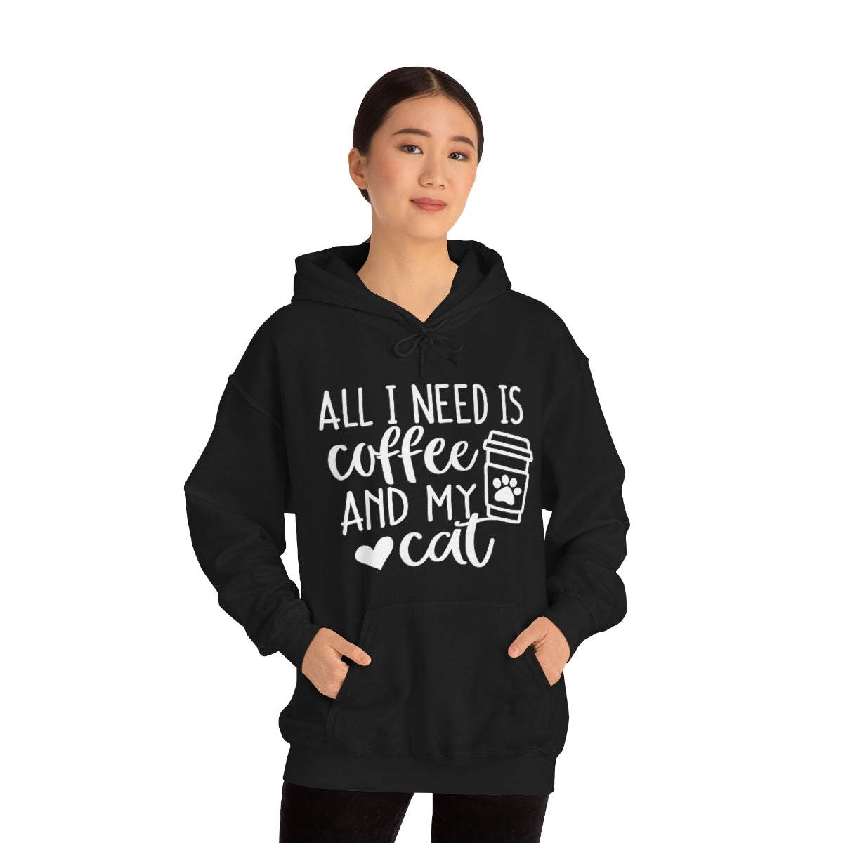 P- All I Need Is Coffee and My Cat Hoodie