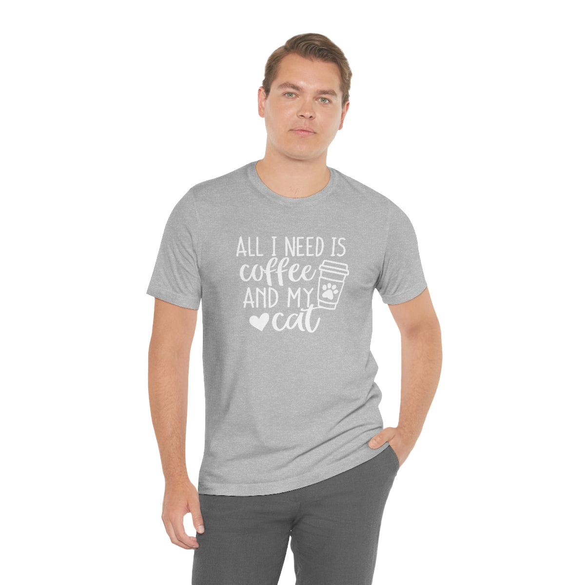 P- All I Need is Coffee and My Cat Tee