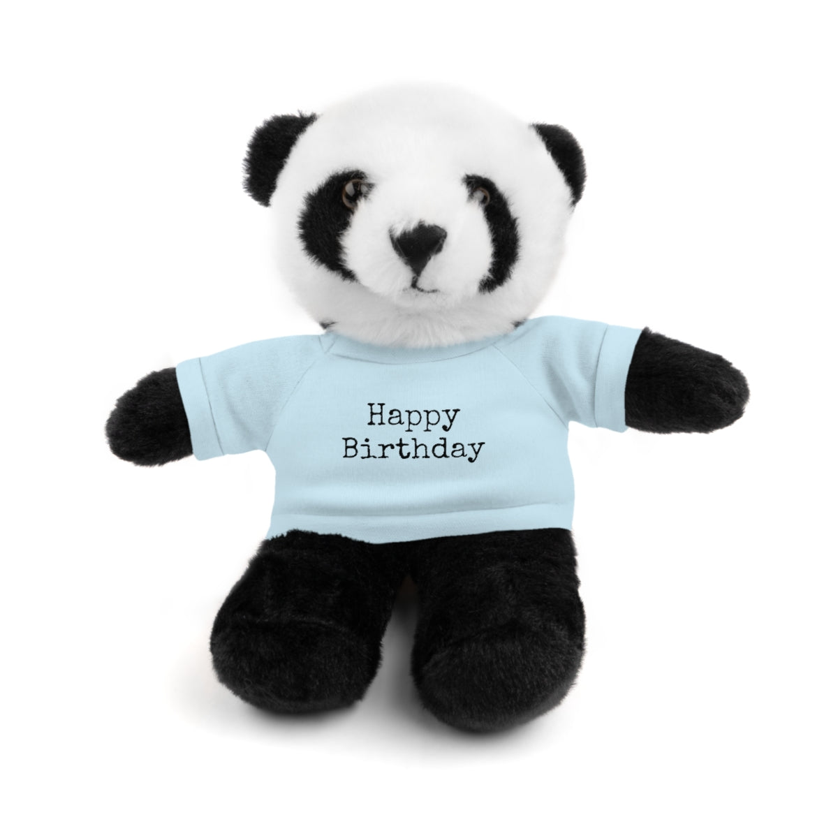 SA- Happy Birthday Black Font Stuffed Animals with Tee