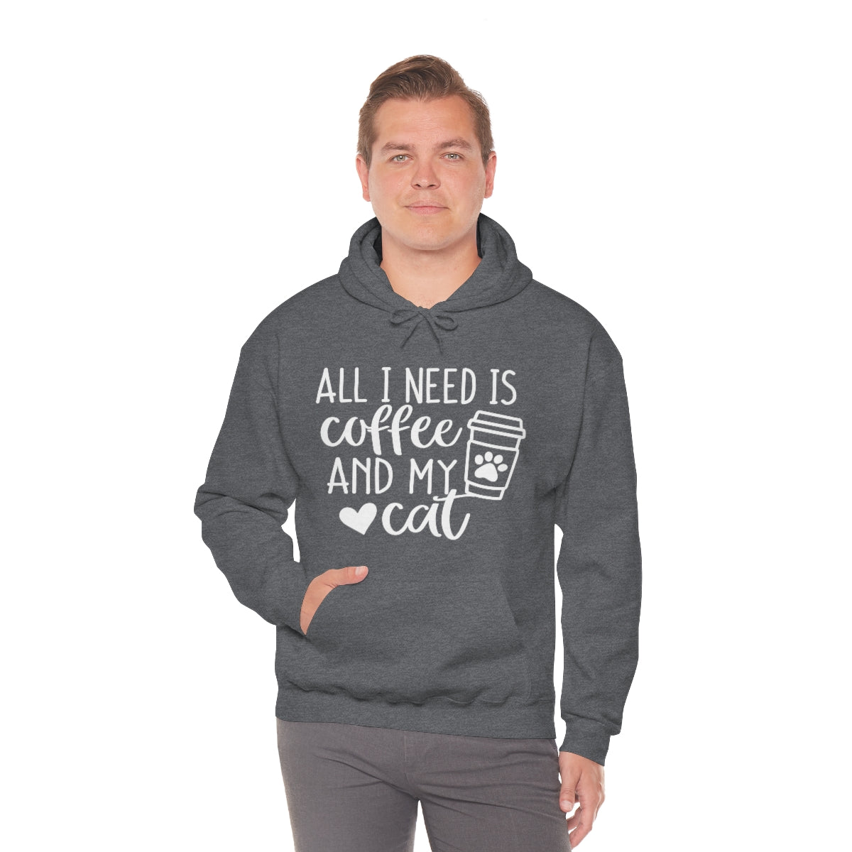 P- All I Need Is Coffee and My Cat Hoodie