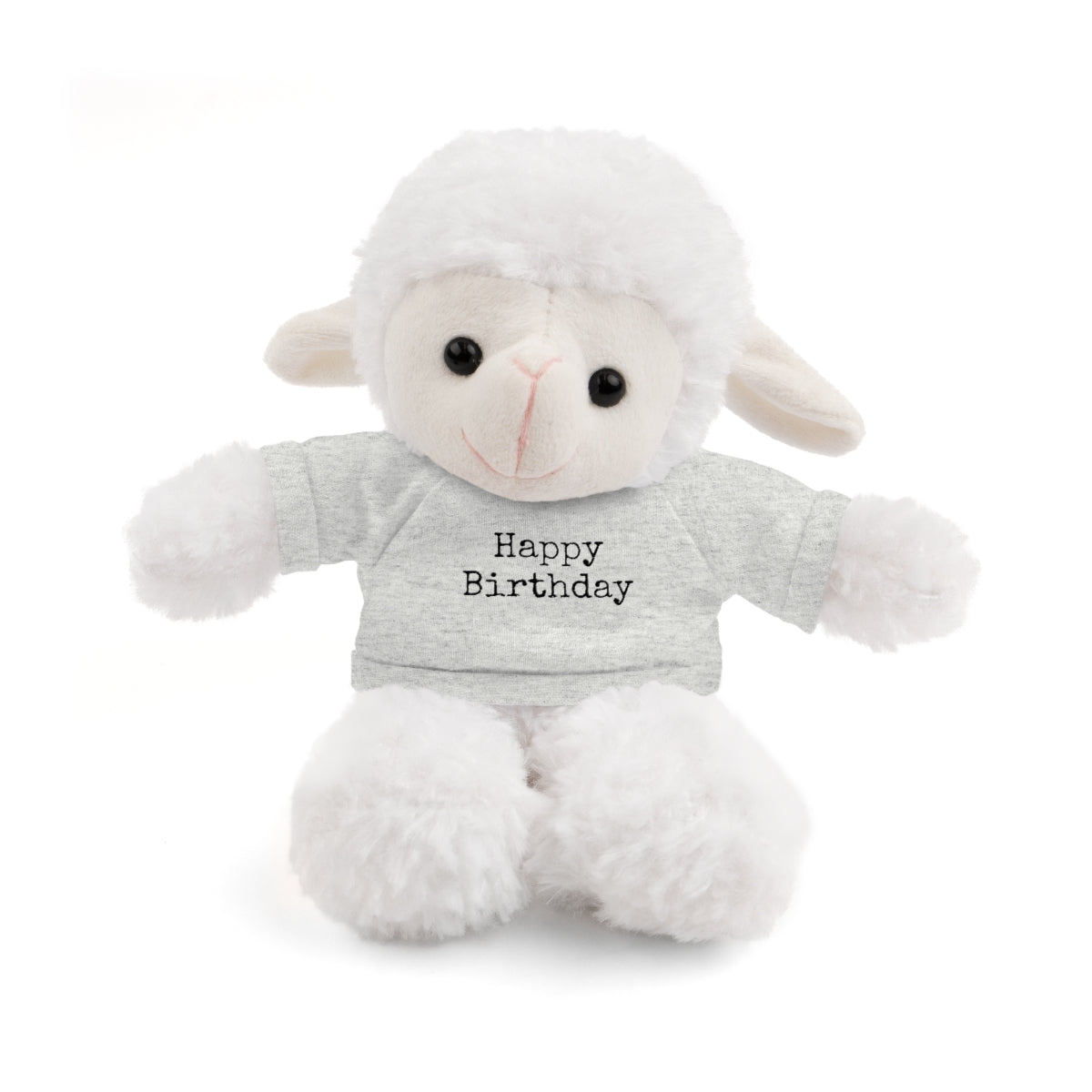 SA- Happy Birthday Black Font Stuffed Animals with Tee