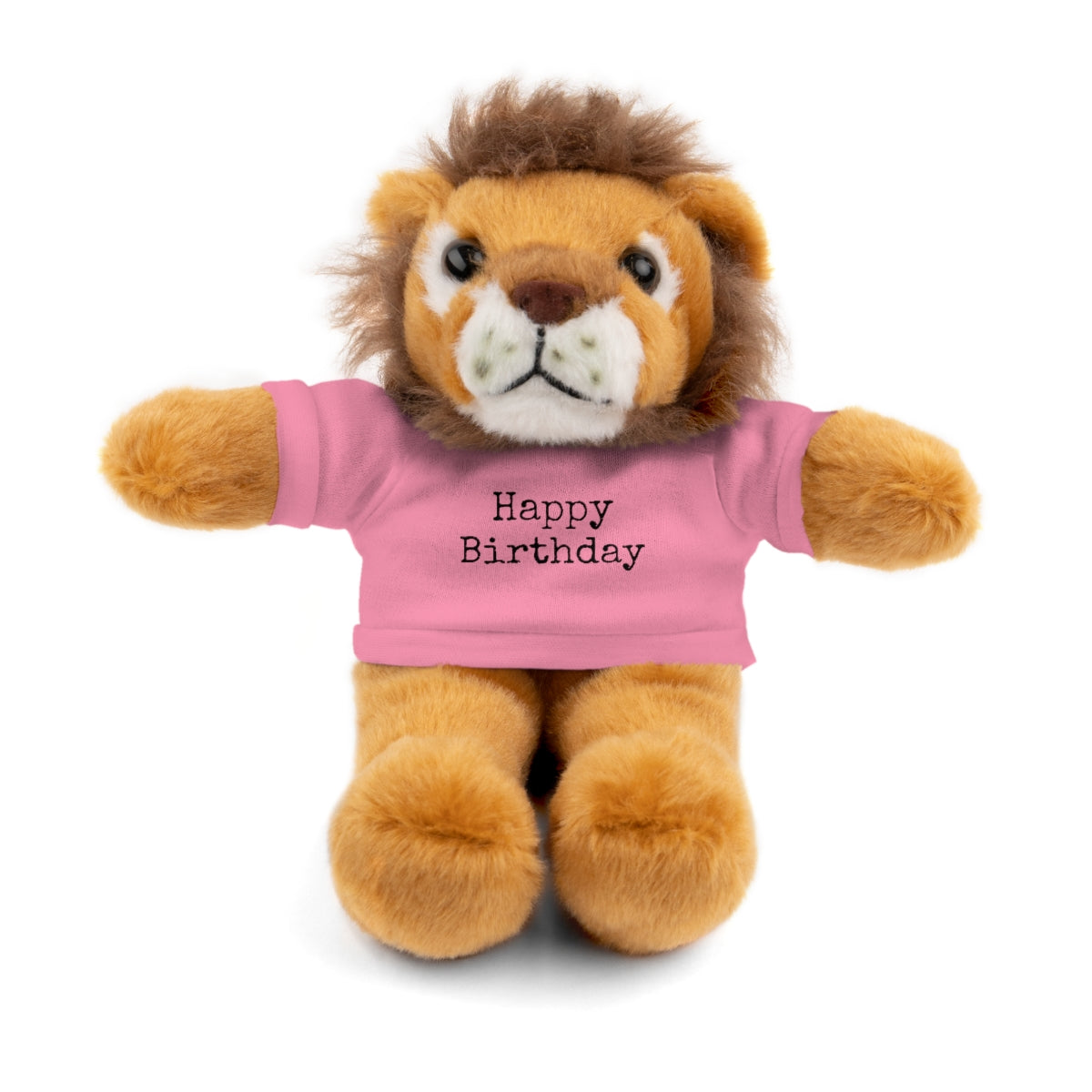 SA- Happy Birthday Black Font Stuffed Animals with Tee
