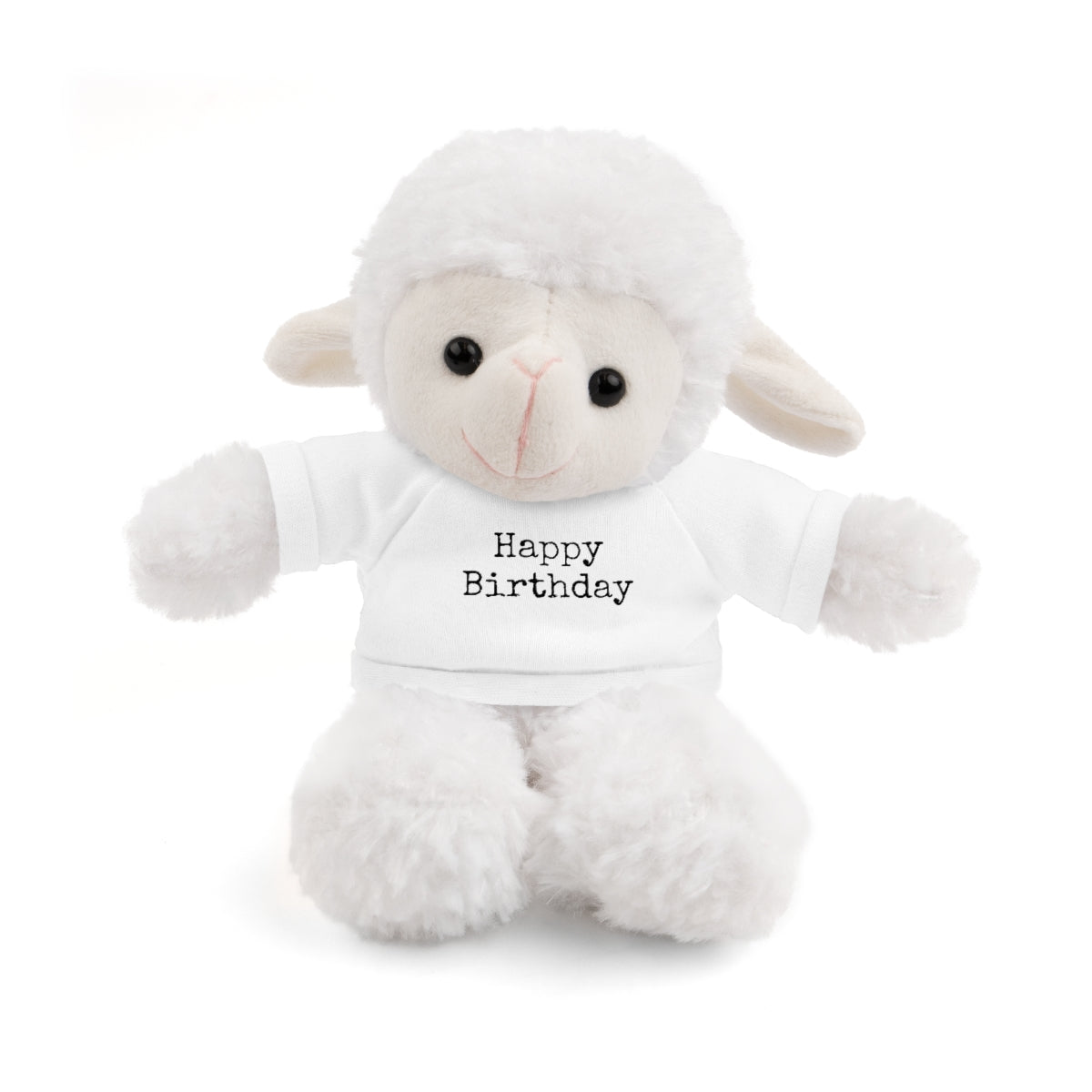 SA- Happy Birthday Black Font Stuffed Animals with Tee