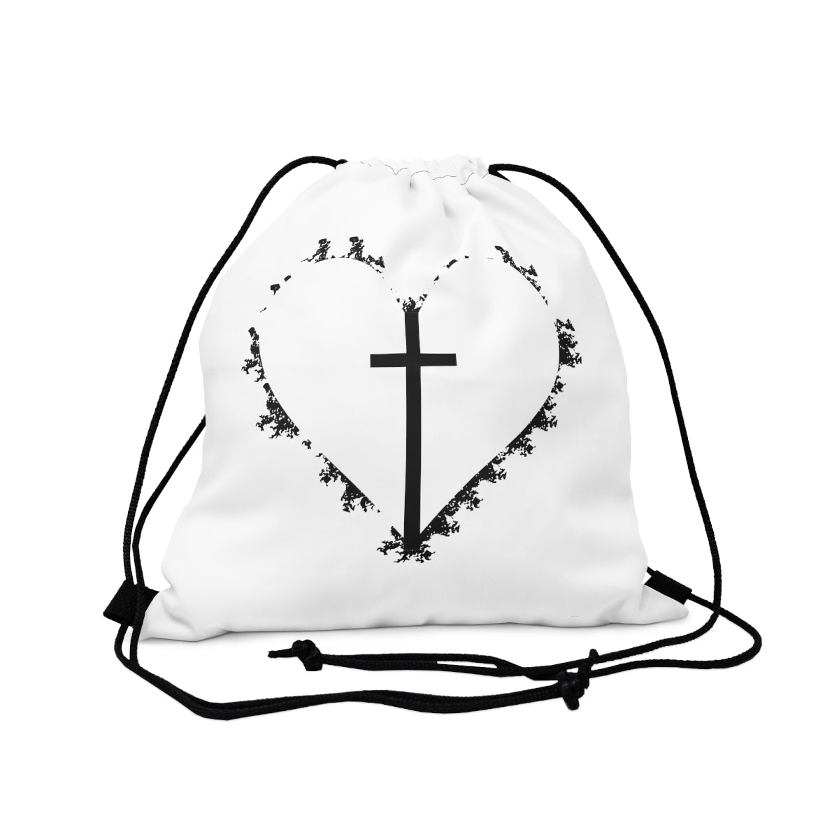 C- Love Jesus Drawstring Bag
