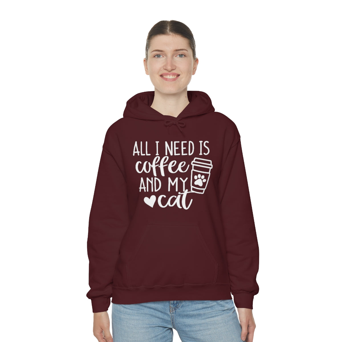 P- All I Need Is Coffee and My Cat Hoodie