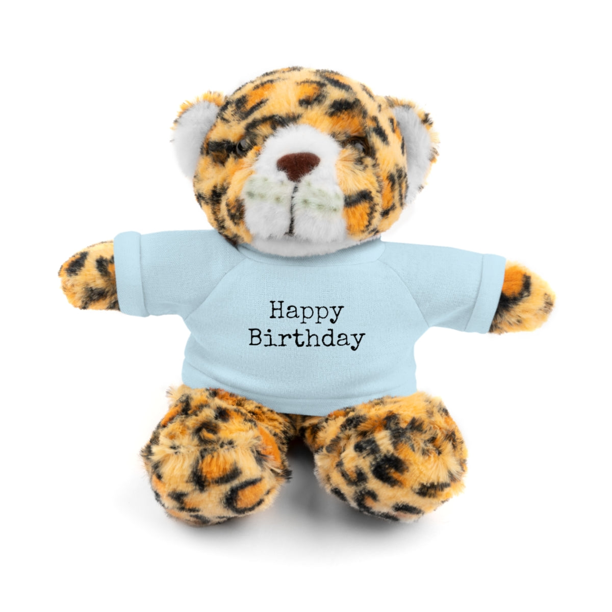 SA- Happy Birthday Black Font Stuffed Animals with Tee