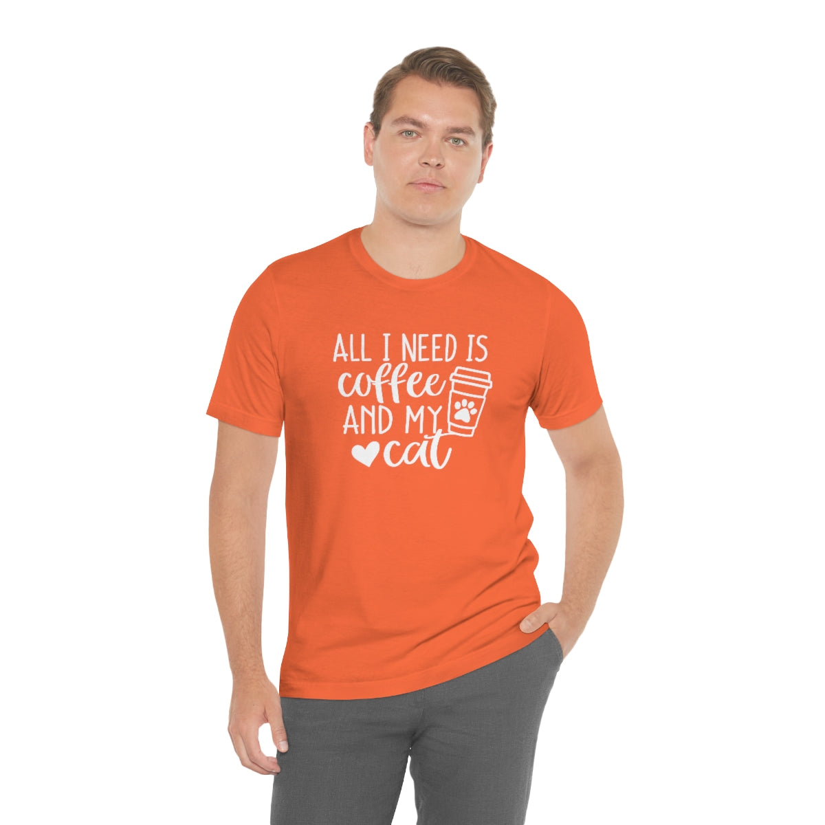 P- All I Need is Coffee and My Cat Tee