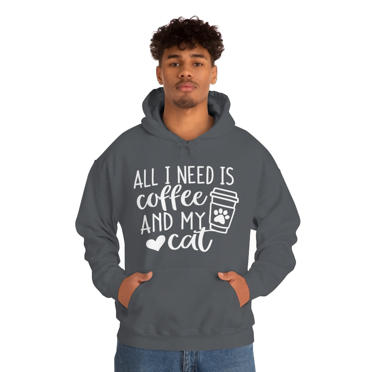 P- All I Need Is Coffee and My Cat Hoodie